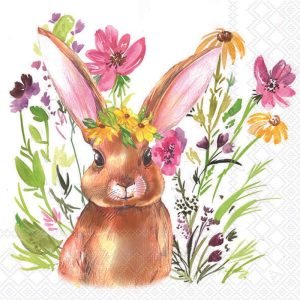 Lunch Napkin - Girl Bunny