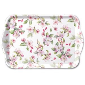 TRAY - Spring Blossom WHITE (13 x 21cm)