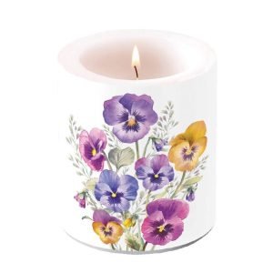 Candle MEDIUM - Pansies