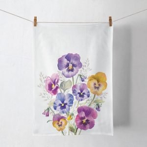 Kitchen Towel - Pansies