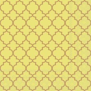 Lunch Napkin - Ogee GOLD/YELLOW