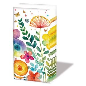 Pocket Tissue - Vibrant Spring WHITE