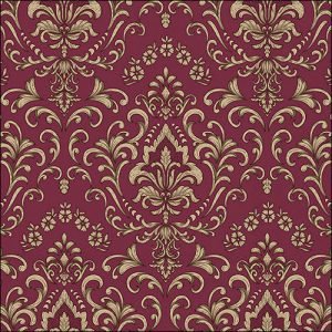 Lunch Napkin - Baroque Ornament Bordeaux