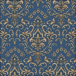Lunch Napkin - Baroque Ornament BLUE