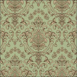 Lunch Napkin - Baroque Ornament GREEN
