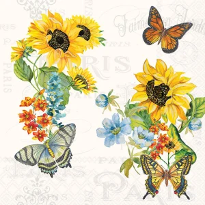 Lunch Napkin - Charming Sunflowers