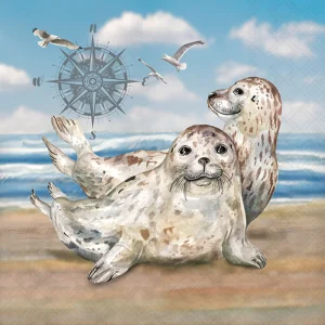 Lunch Napkin - Seals