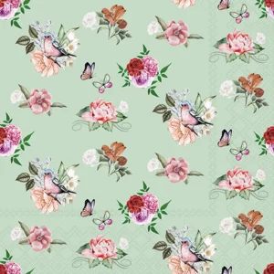 Cocktail Napkin - Charlotte GREEN