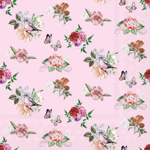 Cocktail Napkin - Charlotte PINK