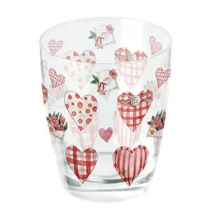 MUG (Water Glass) - Lovely Hearts (250 mL)