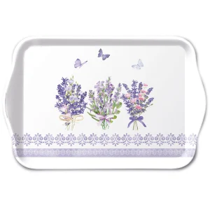 TRAY - Lovely Lavender WHITE (13 x 21cm)