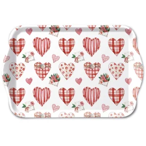 TRAY - Lovely Hearts (13 x 21cm)