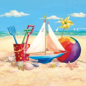 Lunch Napkin - Beach Toys