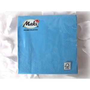 Cocktail Napkin - Solid Colour BLUE
