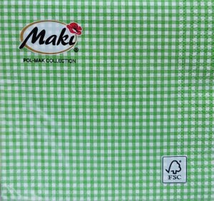 Cocktail Napkin - Vichy GREEN