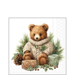 Cocktail Napkin - Cuddle Bear