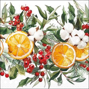 Lunch Napkin - Winter Oranges