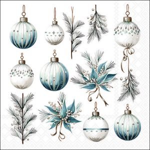 Lunch Napkin - Hanging Decorations SILVER