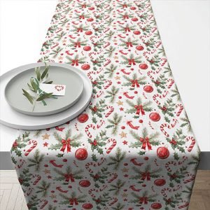 TABLE RUNNER (Cotton) - Christmas Elements