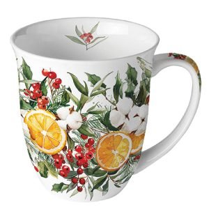 MUG (Fine Bone China) - Winter Oranges (400 m