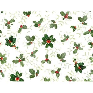 Placemat (AIRLAID) - Ilex and Mistletoe