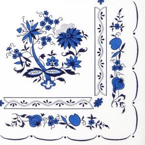 Lunch Napkin - Blue Onion Pattern