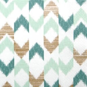 Lunch Napkin - Bamboo Ikat GREEN