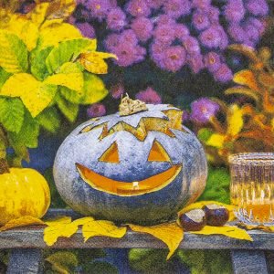 Lunch Napkin - Happy Pumpkin