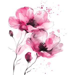 Cocktail Napkin - Fiori Delicati pink