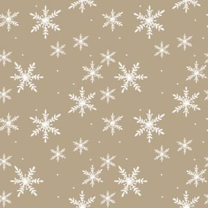 Lunch Napkin - Snowflakes taupe