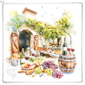 Lunch Napkin - Vineyard Tasting