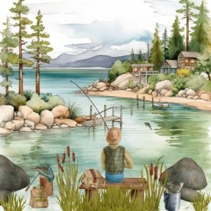Lunch Napkin - Fishing