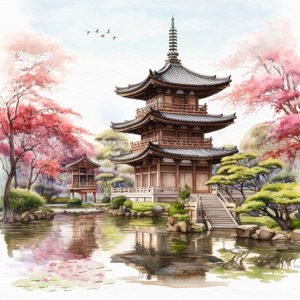 Lunch Napkin - Jardin Japonais