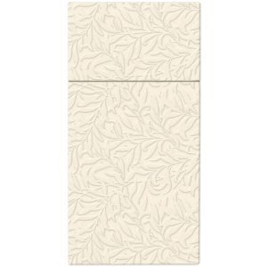 Lunch Napkin - Pocket Insp. Floral champagne