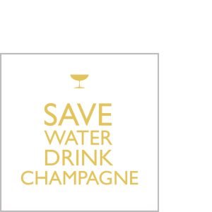 Cocktail Napkin - Drink Champagne