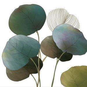 Lunch Napkin - Autumn Glow white