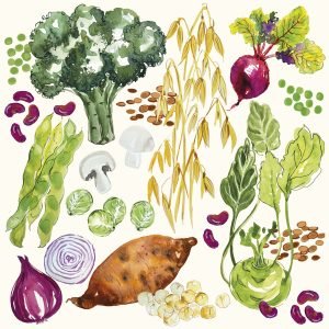 Lunch Napkin - Veggies