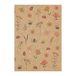 Greeting Card - Ladybugs and Bees RECYCLED