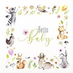 Lunch Napkin - Hello Baby
