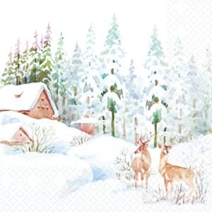 Lunch Napkin - Winter Scene