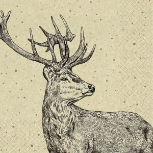Lunch Napkin - Proud Deer RECYCLED