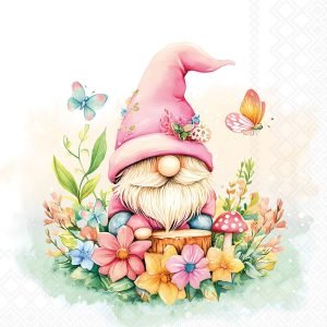 Cocktail Napkin - Charming Gnome