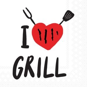 Lunch Napkin - I Love Grill