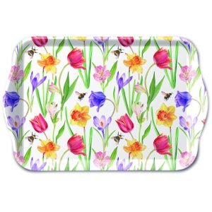 TRAY - Flowers In Spring (13 x 21cm)