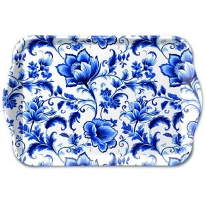 TRAY - Delft BLUE Florals (13 x 21cm)
