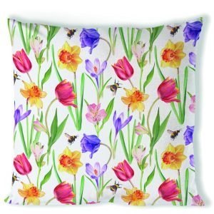 Cushion (Cover) - Flowers In Spring (40 x 40 CM)