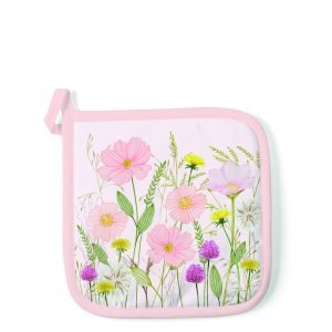 Pot Holder - Pastel Flowers PINK