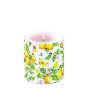 Candle SMALL - Fresh Lemons WHITE
