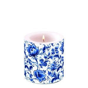 Candle SMALL - Delft BLUE Florals