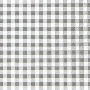 Cocktail Napkin - Karo grey